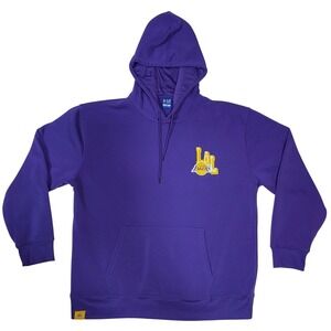 Ultra Game NBA Los Angeles Lakers Graphic Hoodie‎ Women XXL Polyester Purple